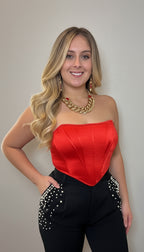 Strapless Corset Top